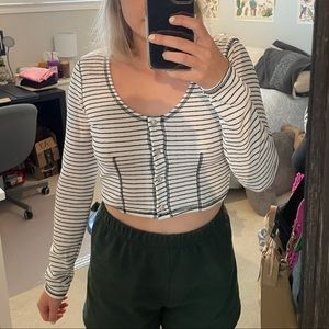 Urban outfitters striped long sleeve